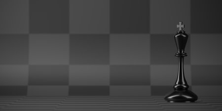 Chess king business concept, leader and success. 3d renderingの写真素材