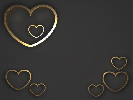 Design mock up background for Valentines day. 3D renderingの写真素材