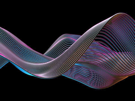 Abstract waves 3D rendering background. modern design. digital wallpaper. elegant poster
