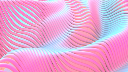 Abstract waves 3D rendering background. modern design. digital wallpaper. elegant posterの写真素材