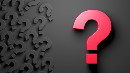 Question mark heap. Promlem solution concept. FAQ background. Many queries and doubts.3d renderingの写真素材
