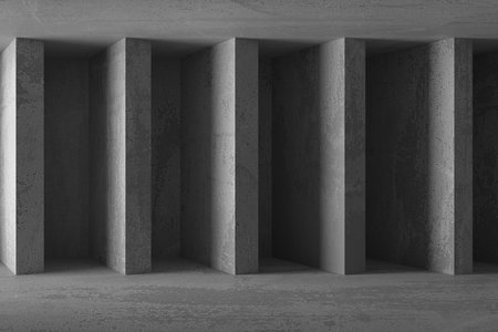 Abstract architecture background. Modern concrete room. 3d renderingの写真素材
