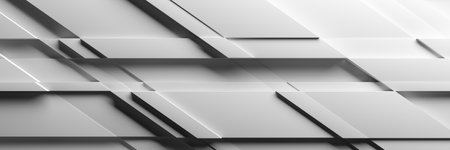 Abstract white geometric background. poster texture. Simple clean design. 3d rendering