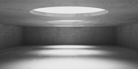 Abstract architecture background. Modern concrete room. 3d renderingの写真素材