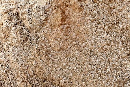 Sand nature texture background. Decorative close up with copy spaceの写真素材