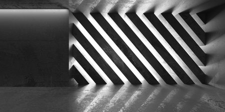 Abstract architecture background. Modern concrete room. 3d renderingの写真素材