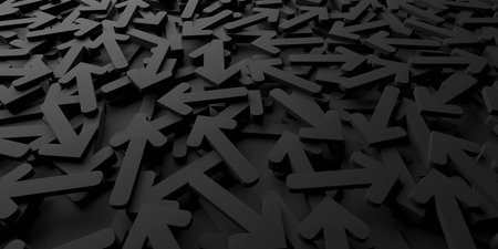 Abstract arrow pattern. creative arrow wallpaper. 3d renderingの写真素材