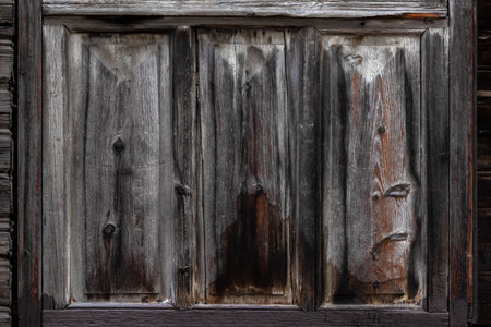 Grunge wood panels. Old grunge dark textured wooden backgroundの写真素材