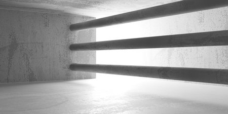 Abstract architecture background. Modern concrete room. 3d renderingの写真素材