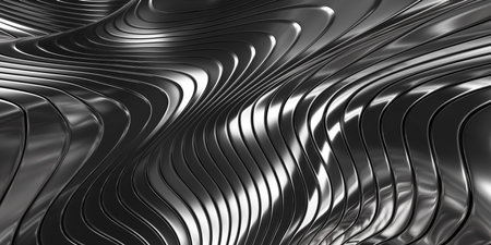 Abstract waves 3D rendering background. modern design. digital wallpaper. elegant posterの写真素材