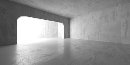 Abstract architecture background. Modern concrete room. 3d renderingの写真素材