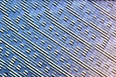 Architecture details. Modern building facade. Real estate exterior. Urban wall design