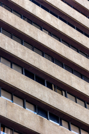 Modern building facade. Business industrial background. Contemporary commercial styleの写真素材