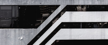 Abstract background architecture. Modern architectural design. Urban building faÃ§ade
