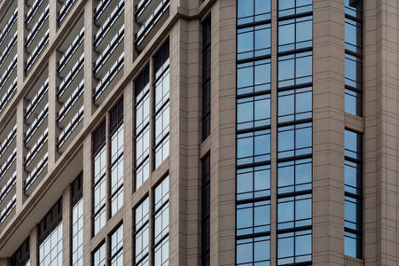 Beautiful modern building architecture. Minimalistic design. industrial background