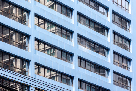 Architectural detail of modern building. Business concept. Modern architecture design detailの写真素材