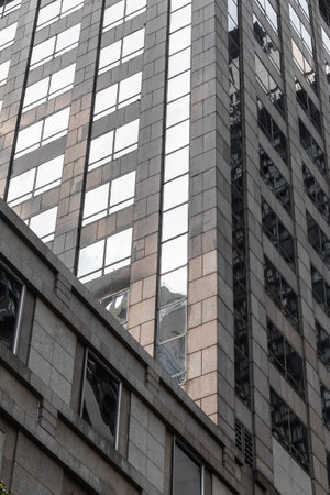 Beautiful modern building architecture. Minimalistic design. industrial background