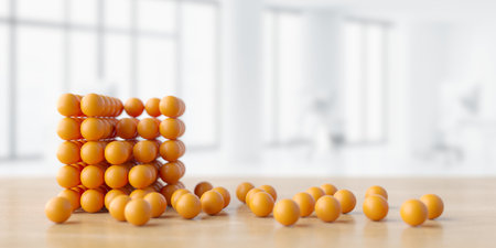 Single different sphere. Leadership concept. Best choice. 3d rendering