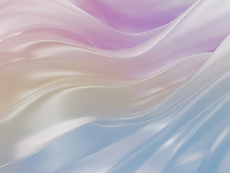 Abstract fluid color waves background. Colorful wavy gradient. 3d renderingの写真素材