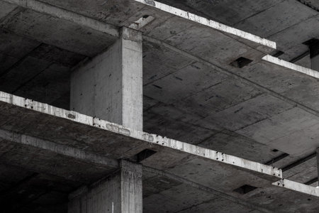 Construction industry and architecture minimal backgroundの写真素材