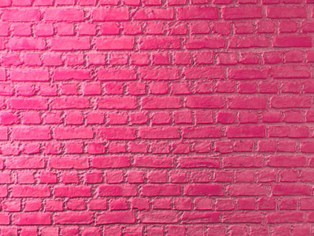 Vibrant pink brick wall texture
