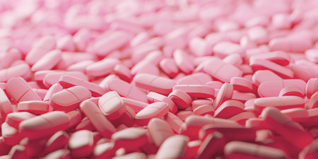 Medicine pills. Pharmaceutical concept backgroundの写真素材