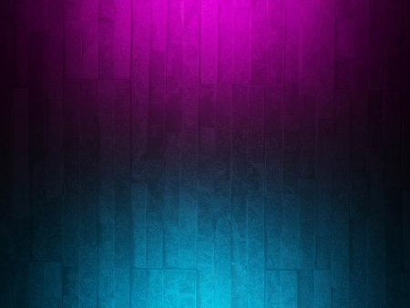 Vibrant purple blue textured wall design for interior decor and modern art projects. 3d render.