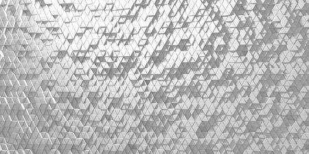 Geometric abstract with white 3d triangular pattern for modern design and interior decor. 3d...