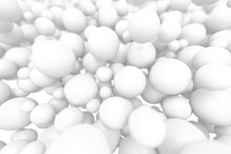 Abstract spheres cluster background for creative design and decoration. 3d render..の写真素材