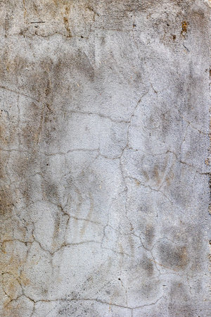 Cracked concrete texture with subtle earthy tones and natural patterns.の写真素材