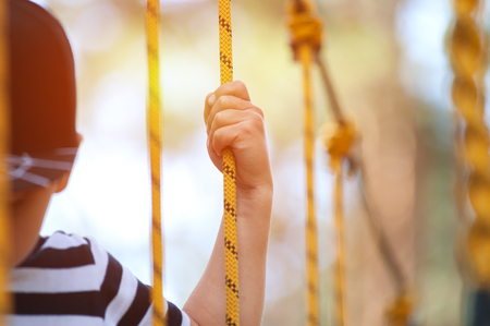 Adventure climbing in extreme parkの写真素材