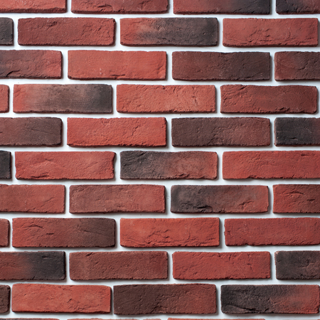 Red and dark brick wall. Block background