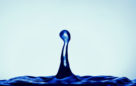 Water splash or water dropの写真素材