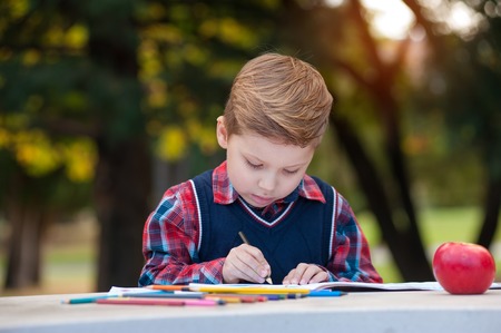 Talented handsome little boy