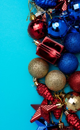Bright colorful Christmas and New Year Decorationの写真素材