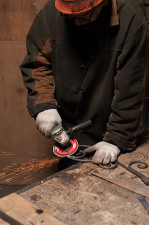 Close-up - Blacksmith Working Process.