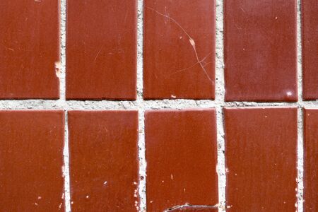 Red brick wall. Block background, design patternの写真素材