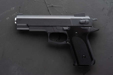 Black modern gunの写真素材
