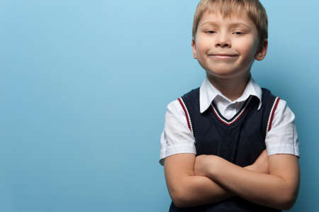 Little boy an elementary school studentの写真素材
