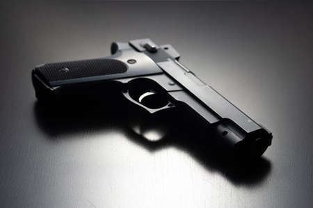 Black modern gunの写真素材