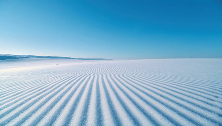White Sands National Monument is a field of white sand dunes composed of gypsum crystals.の素材