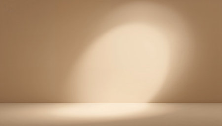 3d rendering of empty room with light from the window and floorの素材