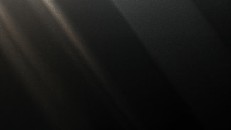 Abstract black background with light rays from the window. Horizontal photoの素材