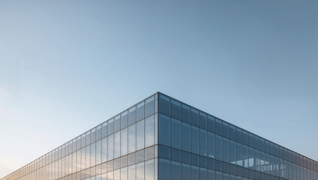 Modern office building. Fragment of the facade. Business background.の素材