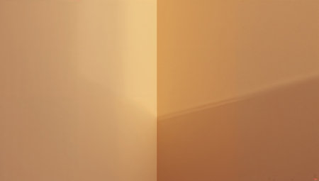 abstract background of a wall with light and shadow, orange toneの素材