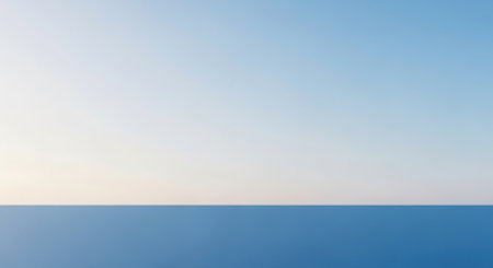 Blue sky background with white clouds. 3d rendering - illustration.の素材