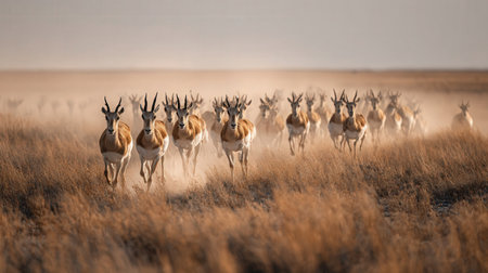 Pronghorn Antelope in the Okavango Delta - Botswanaの素材