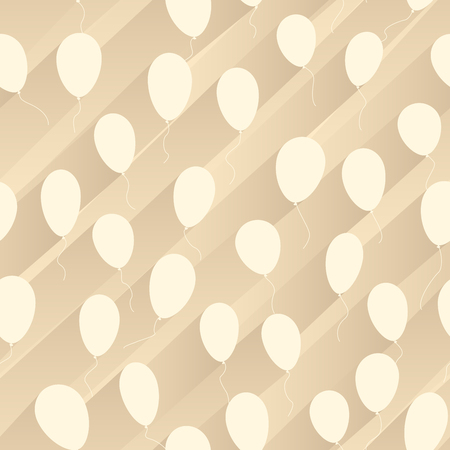 Vector seamless abstract background air balloons with stripes of shadow behind.のイラスト素材