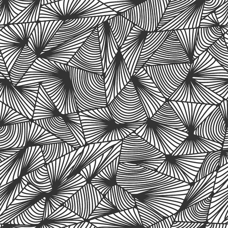 Vector seamless abstract monochrome web angle pattern.のイラスト素材