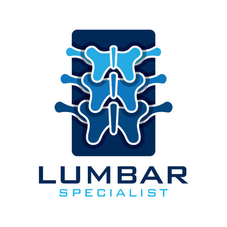 Lumbar Spine Logoのイラスト素材
